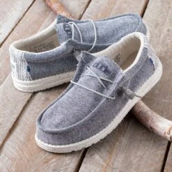 Hey Dude Wally Stretch Cobalt