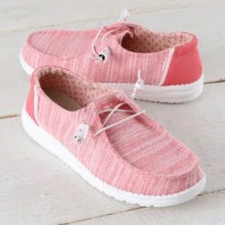 Hey Dude Wendy Stretch Coral Pearl