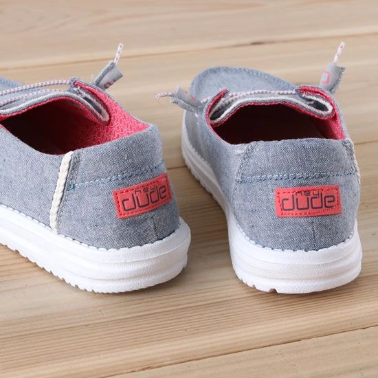 Hey Dude Wendy Chambray Braid Indigo Shoes - Image 5