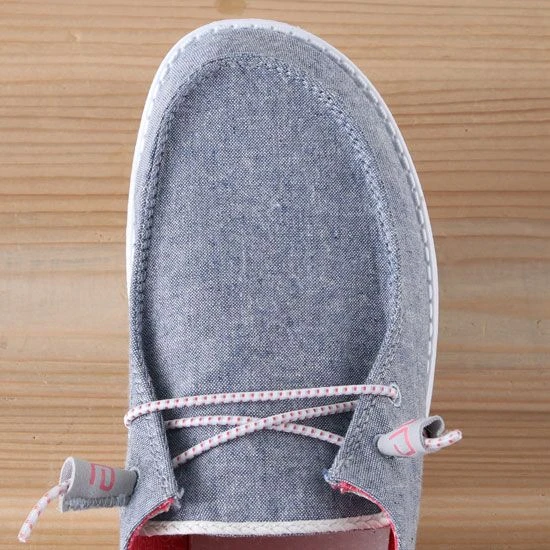 Hey Dude Wendy Chambray Braid Indigo Shoes - Image 4