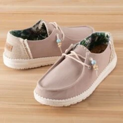Hey Dude Wendy Natural Rose Shoes