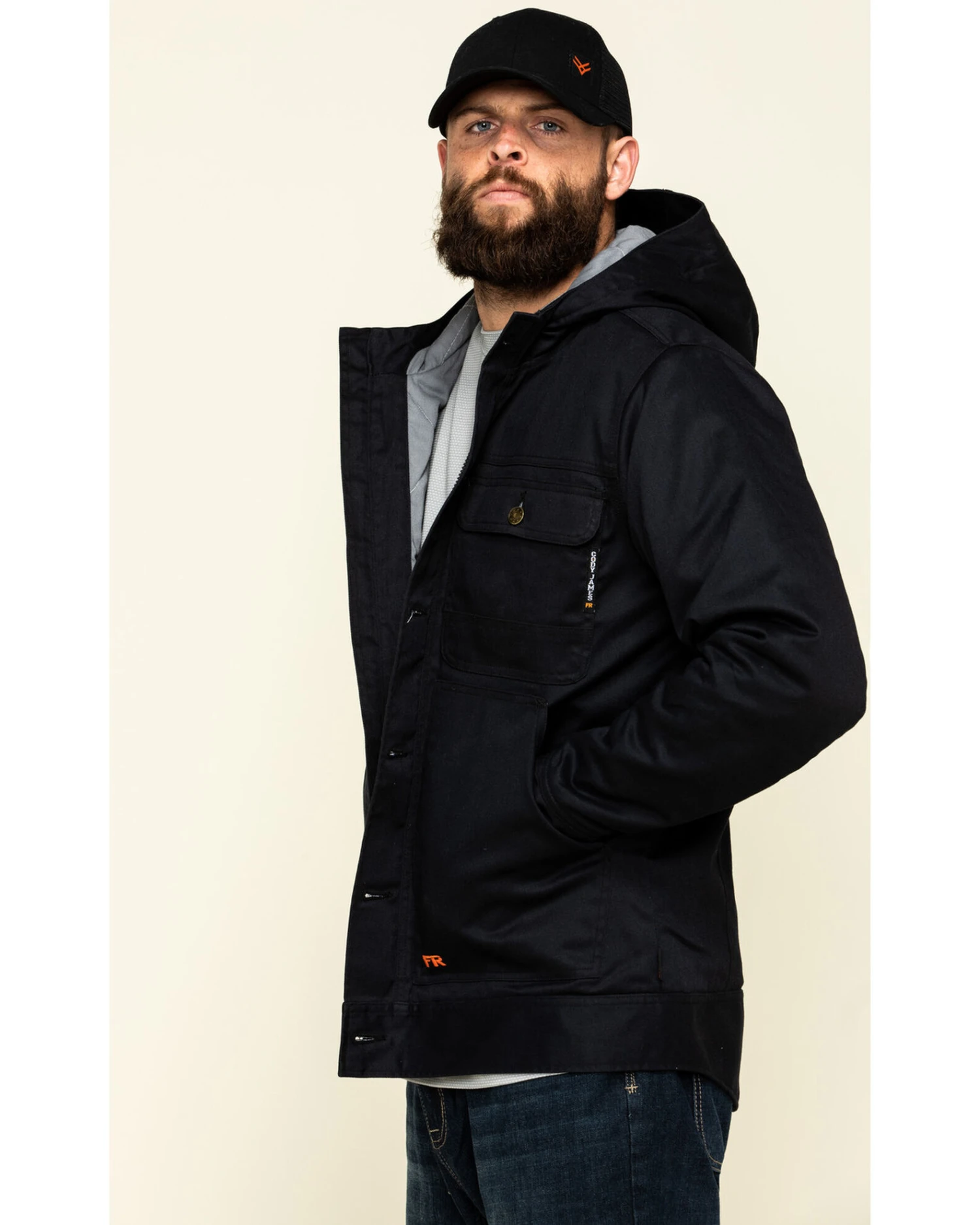 Cody James Men's FR Hooded Duck Work Jacket - Image 4