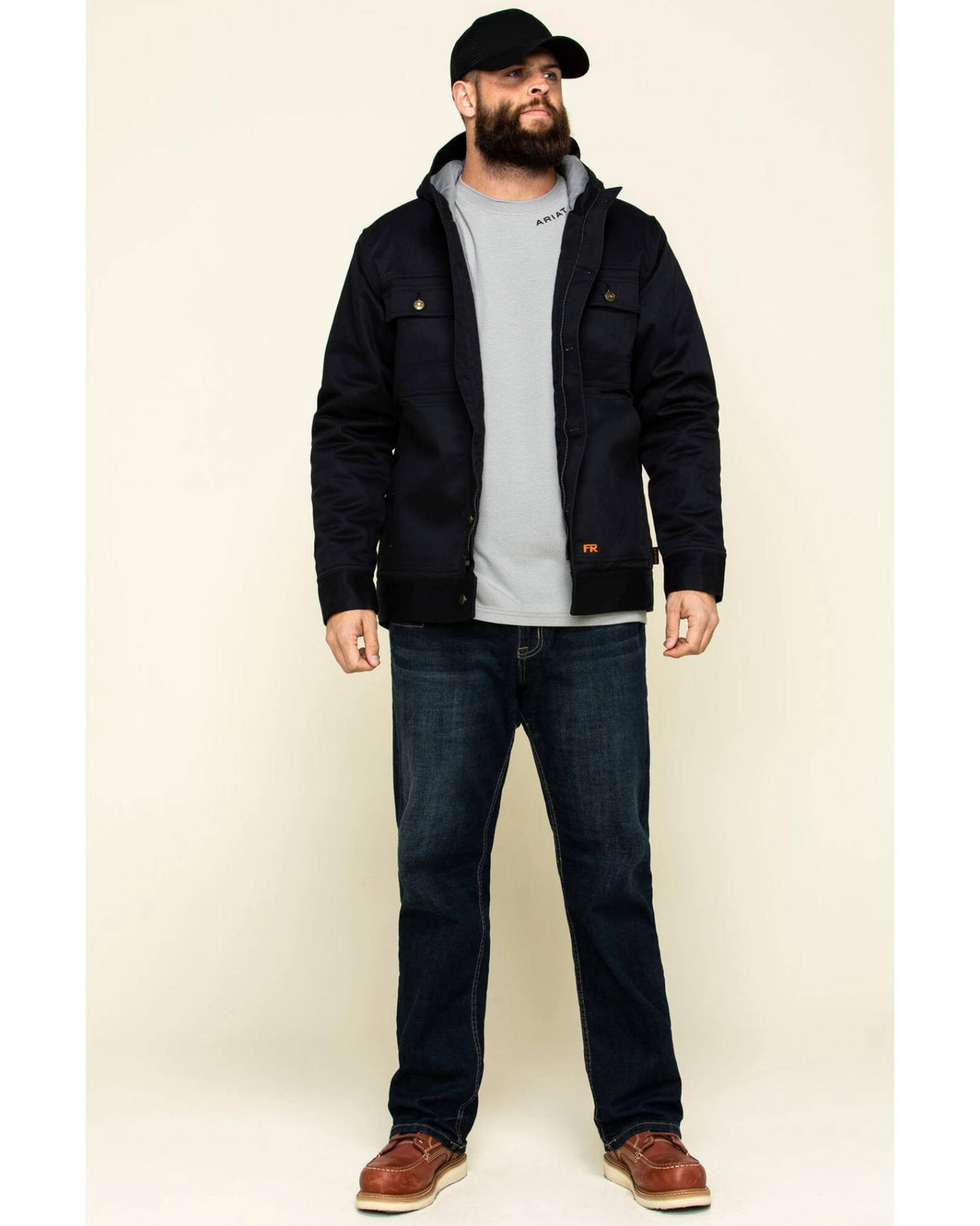 Cody James Men's FR Hooded Duck Work Jacket - Image 2