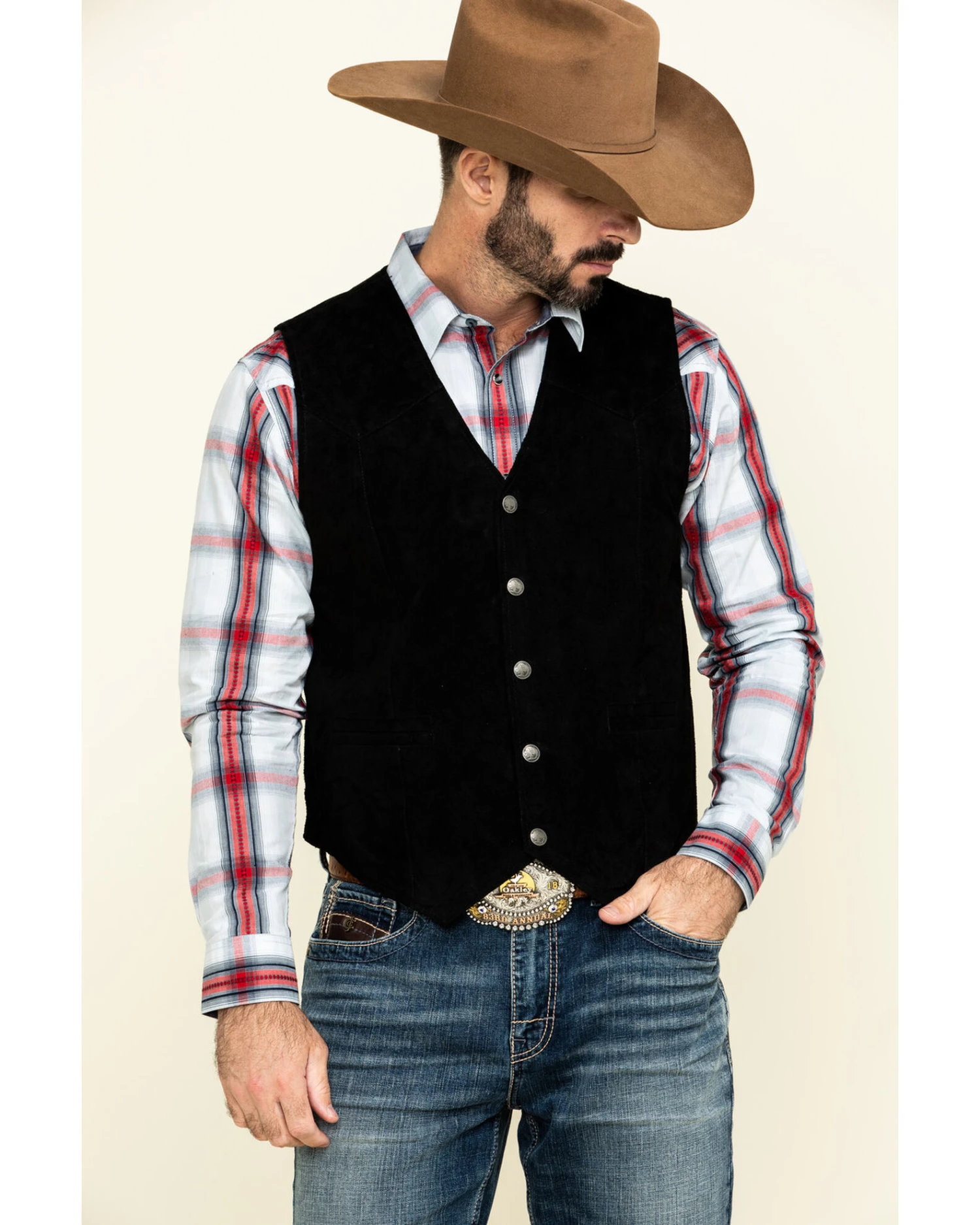Cody James Men's Angus Suede Vest - Image 3