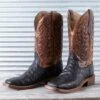 Corral Mens Black Full Quill Ostrich Boots