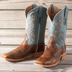Corral Rodeo Performance Blue Embroidery Boots