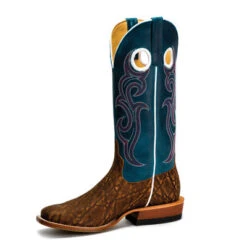 Anderson Bean Cognac Elephant Print Boots