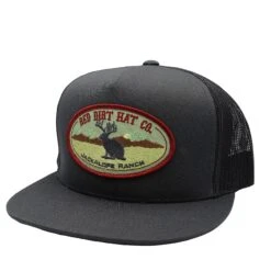 Red Dirt Designs Jackalope Charcoal And Grey Cap