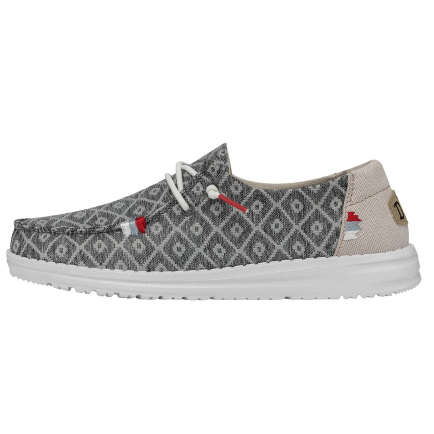 Heydude Hey Dude Women's Wendy Boho Embroidery Dark Grey Shoes - Image 3