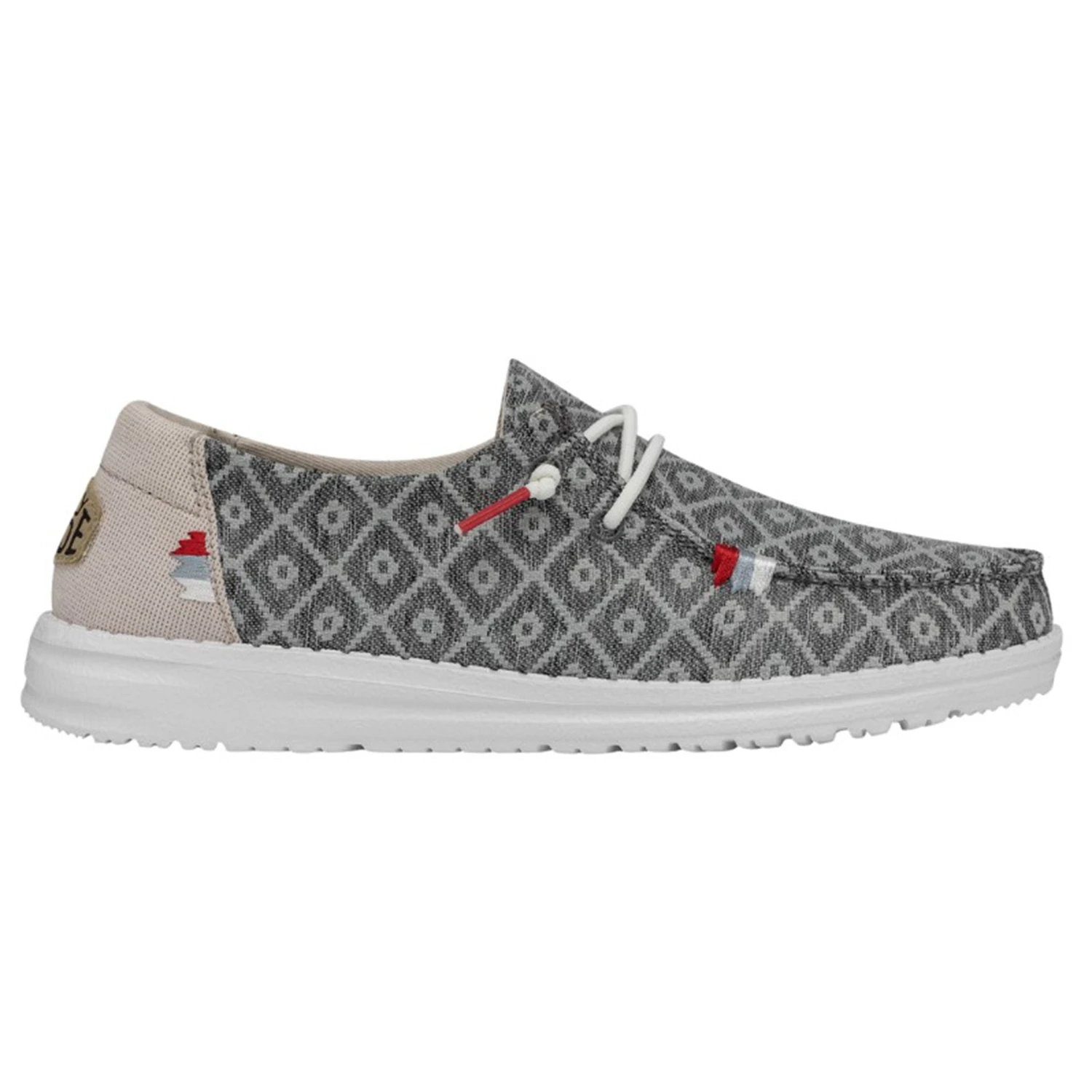 Heydude Hey Dude Women's Wendy Boho Embroidery Dark Grey Shoes - Image 4