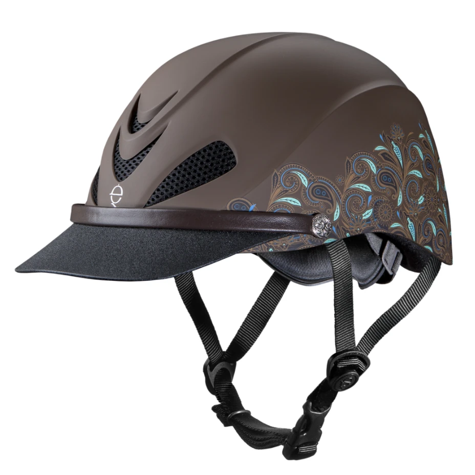 Troxel Turquoise Paisley Dakota Helmet